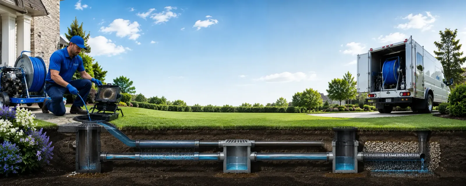 Outdoor drain cleaning information for Lawrence, KS